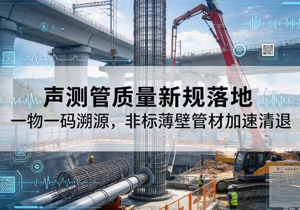 汉中声测管质量新规落地，一物一码溯源，非标薄壁管材加速清退