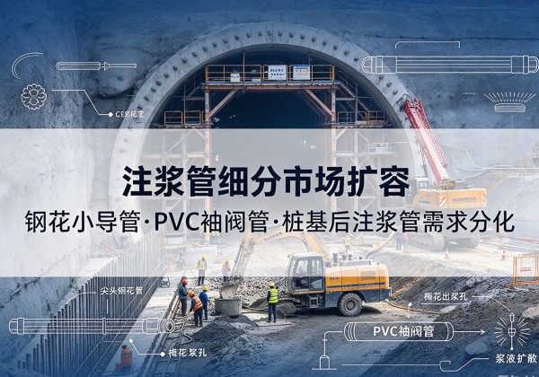 汉中注浆管细分市场扩容，隧道钢花小导管、PVC 袖阀管、桩基后注浆管需求分化